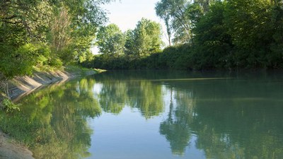 Secchia river high-water bed park